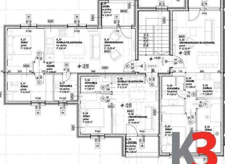 Wohnung zum Kauf 265.000 € 3 Zimmer 62 m² 2. Geschoss Split 0