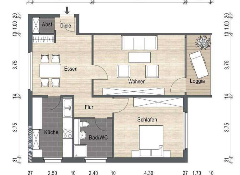 Wohnung zum Kauf 149.000 € 2,5 Zimmer 75 m² 1. Geschoss Horst Essen / Horst 45279
