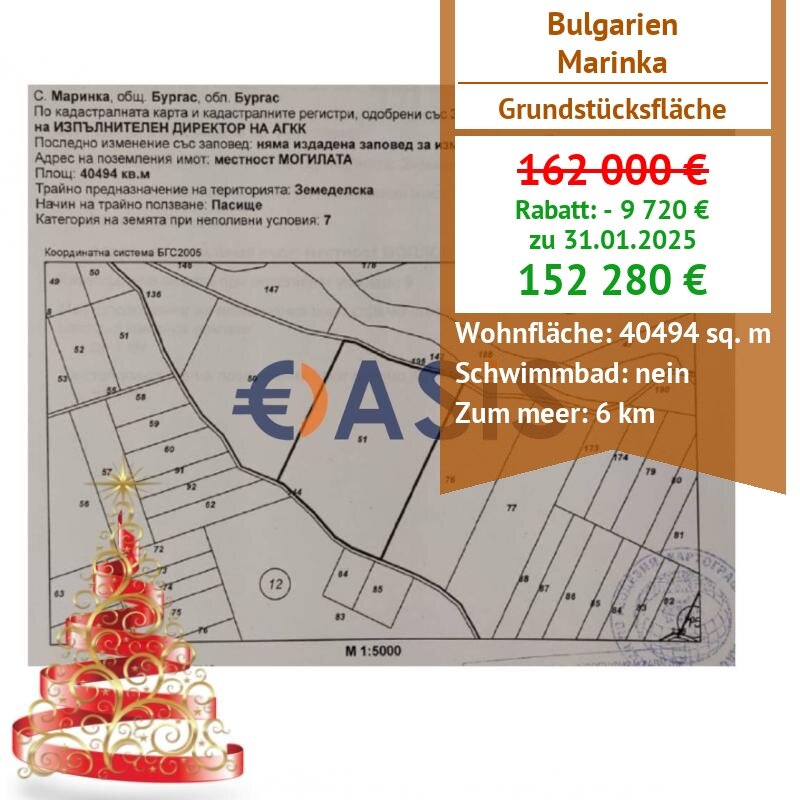 Grundstück zum Kauf provisionsfrei 152.280 € Selishte 2744