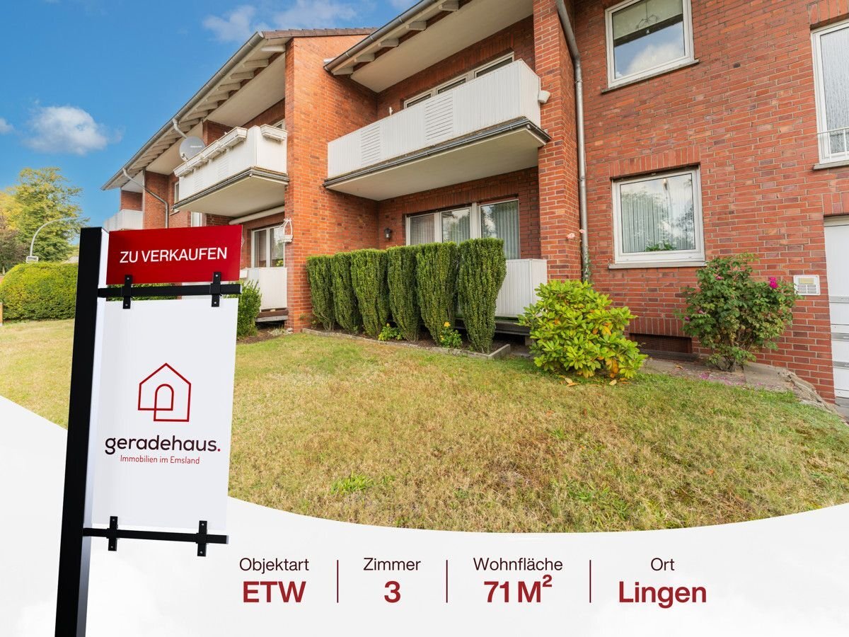 Wohnung zum Kauf 134.900 € 3 Zimmer 71,5 m²<br/>Wohnfläche Lingen Lingen 49808