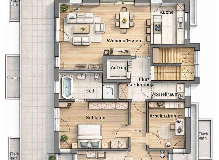 Penthouse zur Miete 2.472 € 4 Zimmer 137,3 m² Geschoss 3/3 frei ab sofort Zorneding 85604