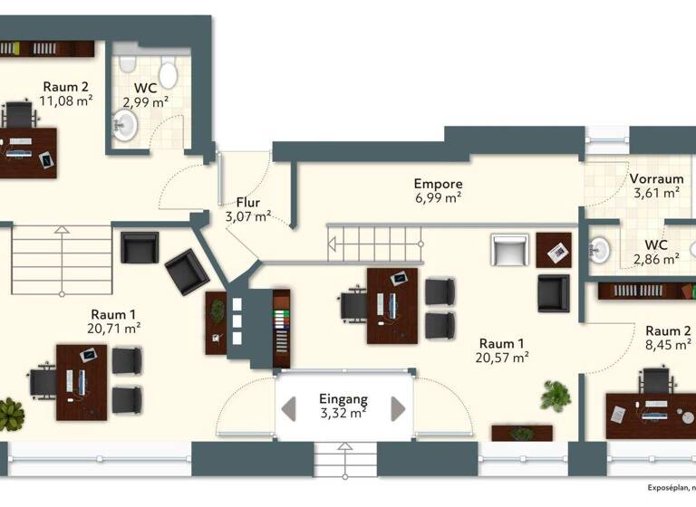 Büro zur Miete provisionsfrei 10,04 € 2 Zimmer Alt Salbke 75 Salbke Magdeburg 39122
