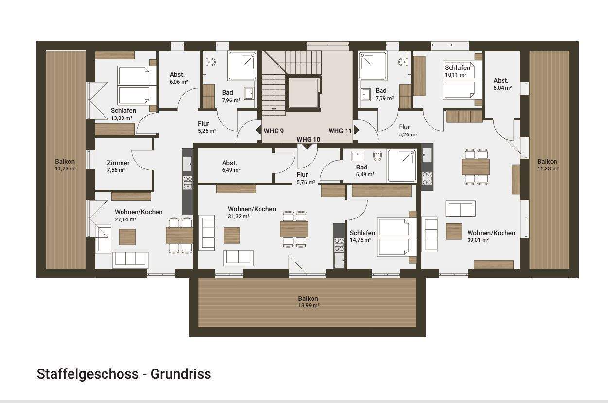 Immobilie in Steinbergkirche - Neubau: 3-Zimmerwohnung im Staffelgeschoss in Steinbergkirche - Bild 2