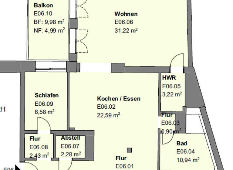 Wohnung zur Miete 1.495 € 2 Zimmer 98,7 m² 2. Geschoss Moningerstraße 11b Weststadt Karlsruhe 76135