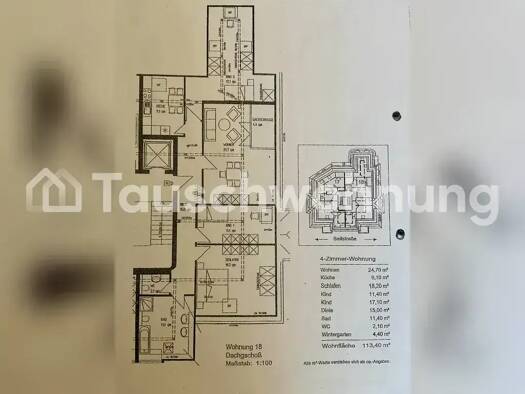 Wohnung zur Miete Tauschwohnung 1.250 € 4 Zimmer 113,4 m² Gruna Dresden 01277