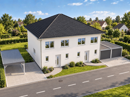 Doppelhaushälfte zum Kauf provisionsfrei 374.200 € 4 Zimmer 101 m² 270 m² Grundstück Fürther Straße Bernbach Veitsbronn 90587
