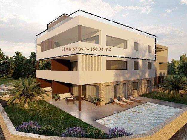 Penthouse zum Kauf - Erstbezug 760.000 € 4 Zimmer 100,1 m² 1. Geschoss frei ab 01.05.2026 Privlaka 23233