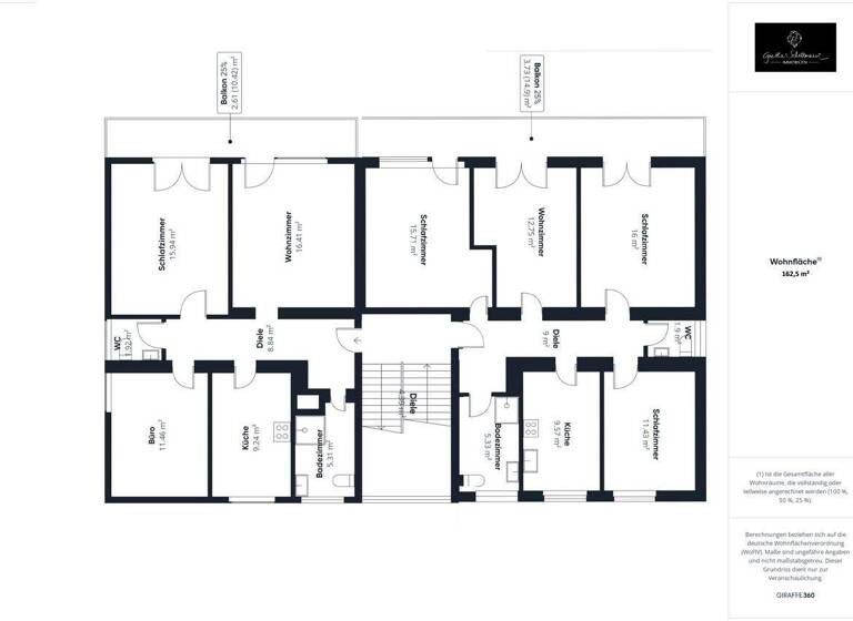 Mehrfamilienhaus zum Kauf 1.497.000 € 21 Zimmer 452 m² 1.160 m² Grundstück Gerbrunn 97218