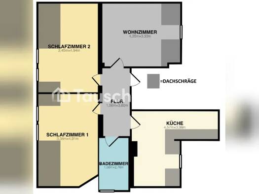 Wohnung zur Miete Tauschwohnung 910 € 3 Zimmer 72 m² 3. Geschoss Darmstadt Darmstadt 64287