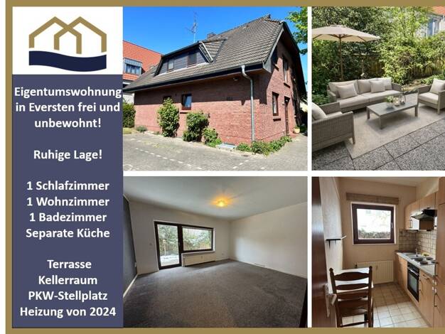 Wohnung zum Kauf 149.000 € 2 Zimmer 51 m² EG Kaspersweg 48a Eversten Oldenburg 26131