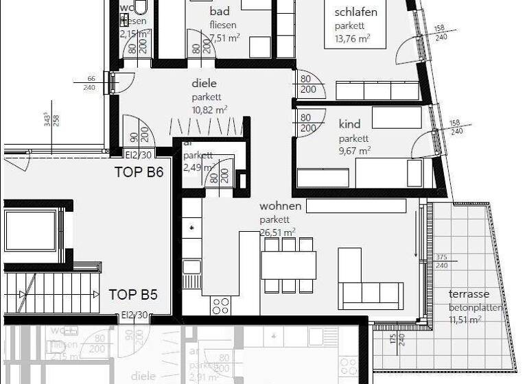 Wohnung zur Miete 850 € 3 Zimmer 72,9 m² frei ab 01.03.2026 Messenbacherstraße Vorchdorf 4655