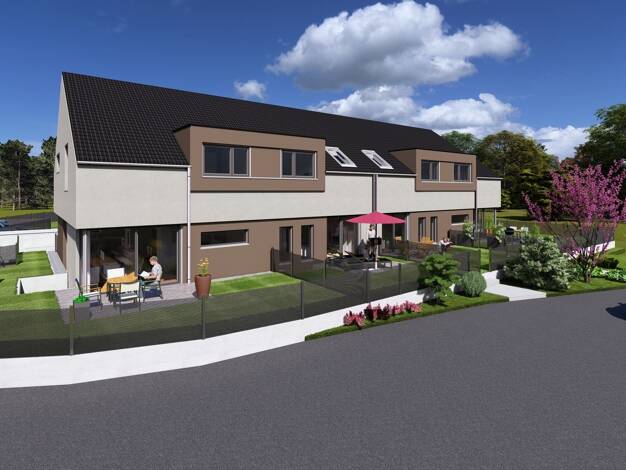 Reihenendhaus zum Kauf - Neubau provisionsfrei 617.500 € 4 Zimmer 116 m² 208 m² Grundstück Am Sportplatz 8 Bellenberg 89287