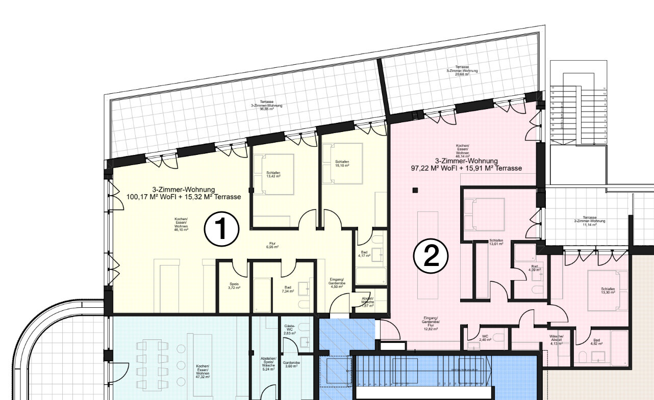 Penthouse zur Miete 2.485 € 3 Zimmer 115,5 m²<br/>Wohnfläche Überlingen Überlingen 88662