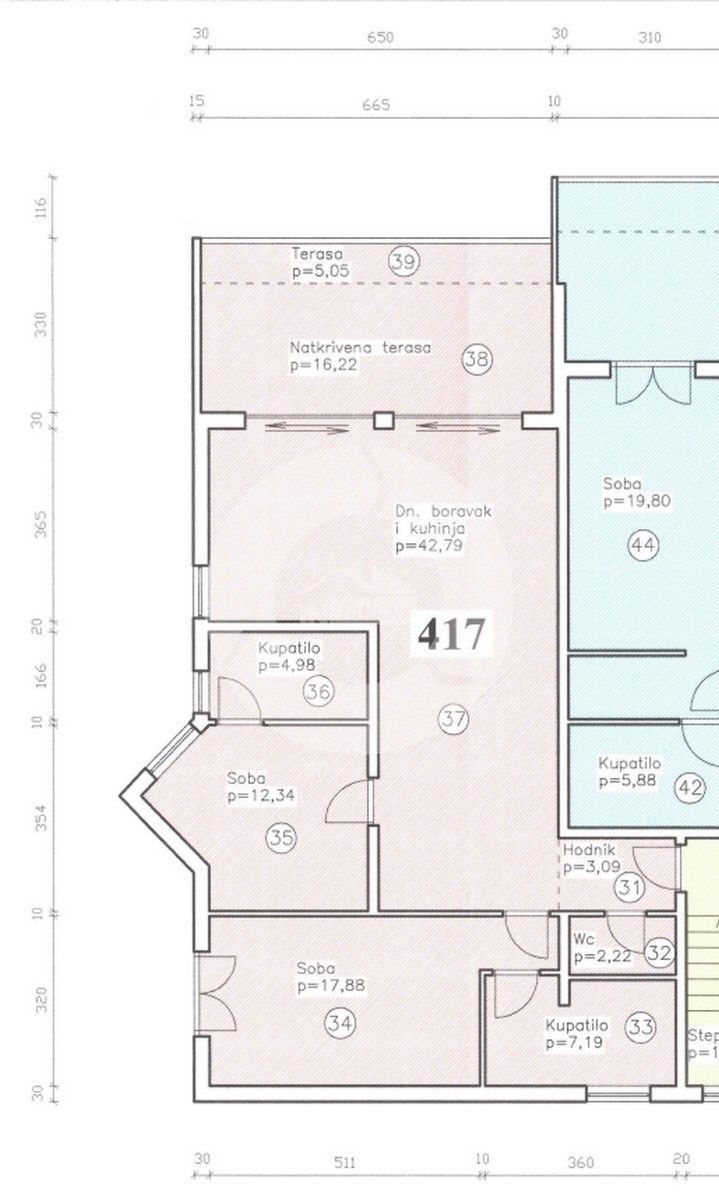 Wohnung zum Kauf 511.219 € 2 Zimmer 117 m²<br/>Wohnfläche EG<br/>Geschoss Crveni Vrh