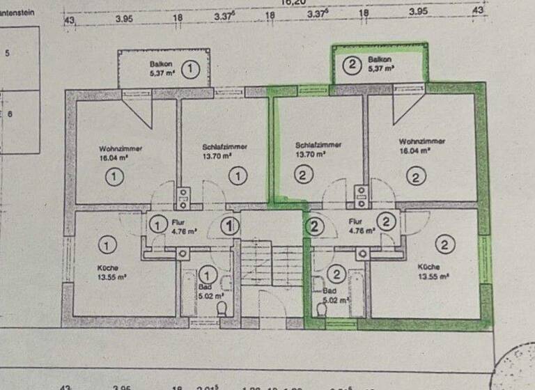 Wohnung zum Kauf 152.000 € 2 Zimmer 56 m² frei ab sofort Hauptstraße 1 Obereichenbach Ansbach 91522