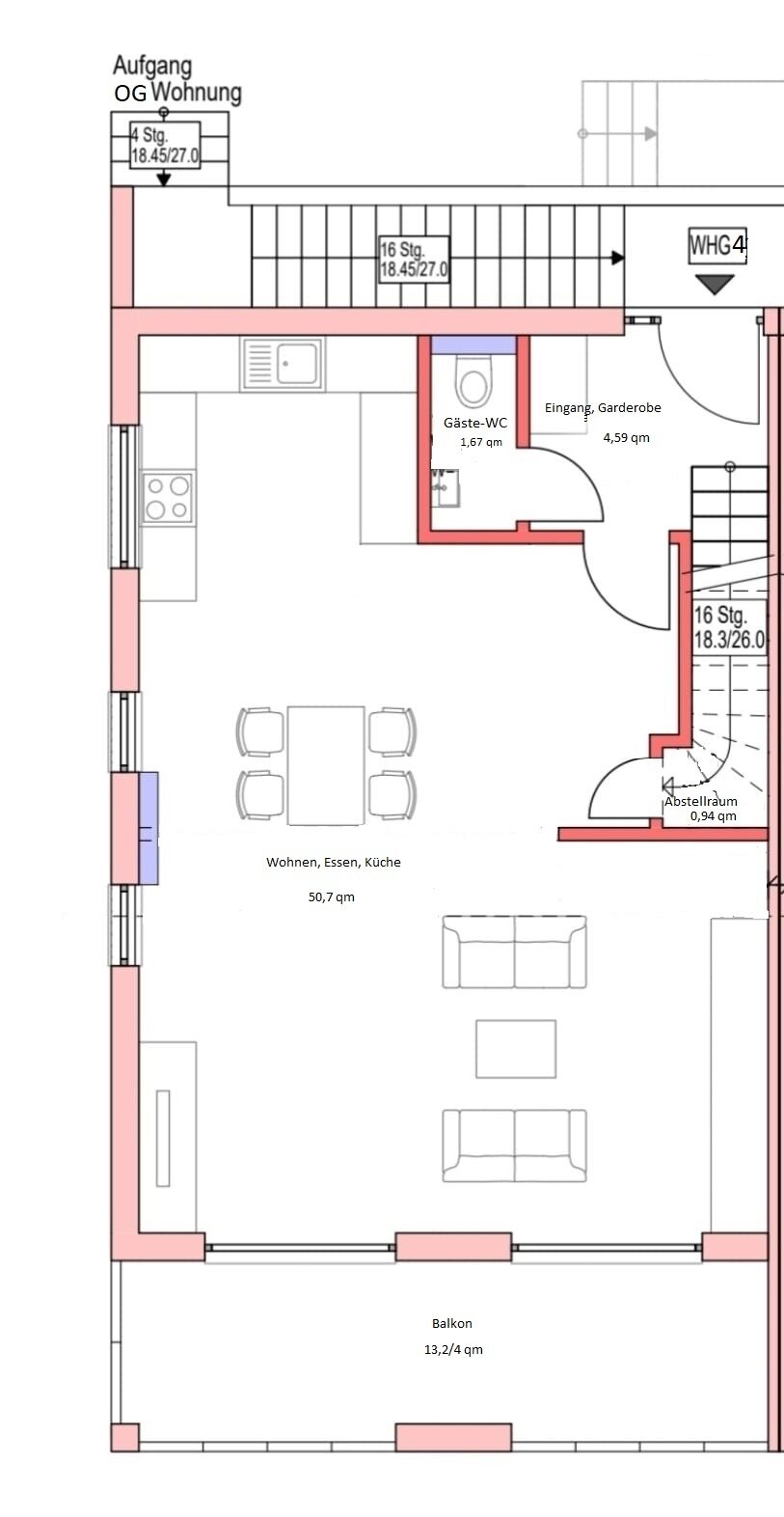 Maisonette zur Miete 1.290 € 4 Zimmer 108 m²<br/>Wohnfläche 2.<br/>Geschoss 01.03.2025<br/>Verfügbarkeit Mahlberg Mahlberg 77972