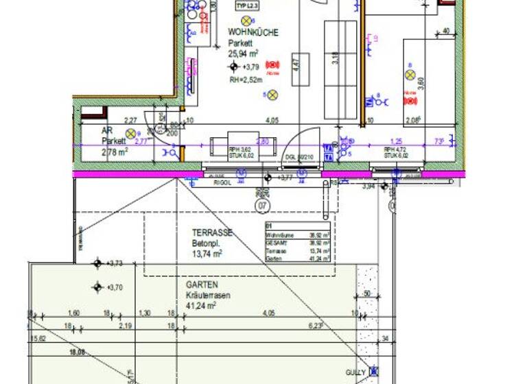 Wohnung zur Miete 810 € 1,5 Zimmer 38,9 m² 1. Geschoss frei ab sofort Leebgasse 60 Wien 1100