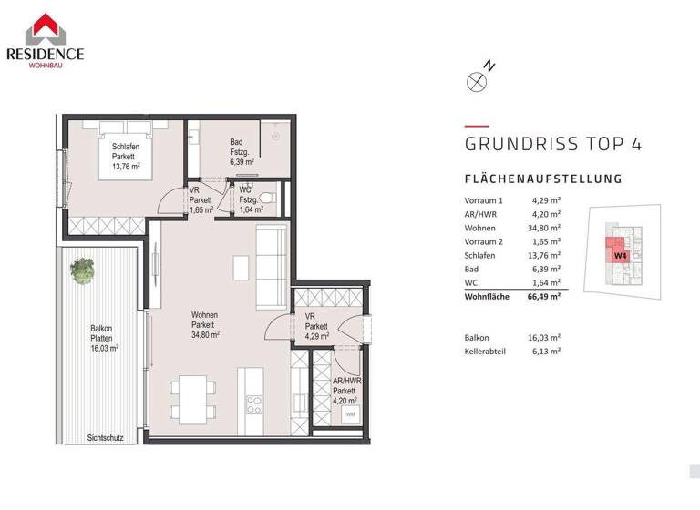 Wohnung zum Kauf - Erstbezug 698.000 € 2 Zimmer 66,5 m² 1. Geschoss Salzburg 5020