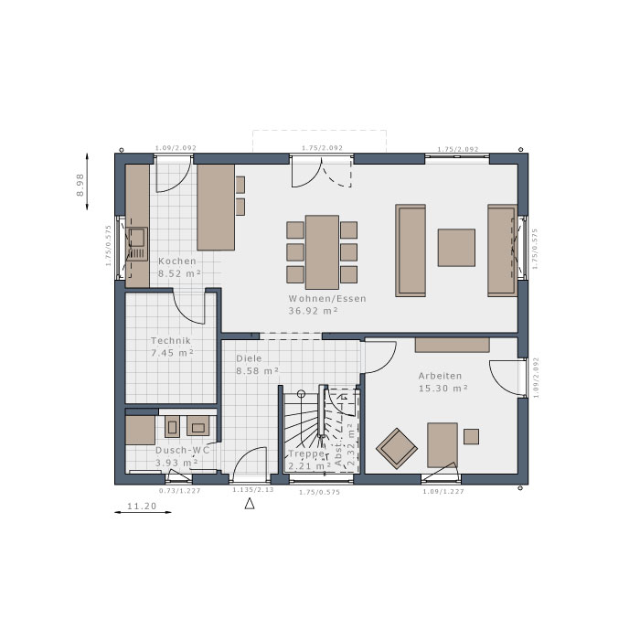 Einfamilienhaus zum Kauf provisionsfrei 511.795 € 5 Zimmer 170 m²<br/>Wohnfläche 445 m²<br/>Grundstück Bretzingen Hardheim 74736