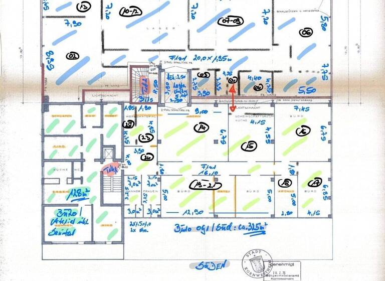 Bürofläche zur Miete 9.500 € 1.000 m² Bürofläche Kornwestheim 70806