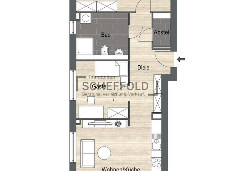 Wohnung zum Kauf provisionsfrei 392.900 € 3,5 Zimmer 75,1 m²<br/>Wohnfläche 1.<br/>Geschoss Laupheim Laupheim 88471