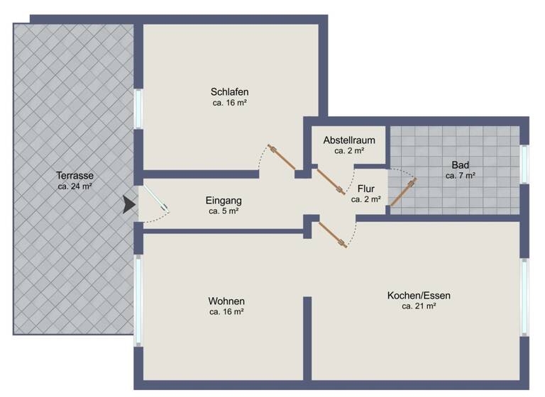 Wohnung zur Miete 765 € 2 Zimmer 77 m² Altenoythe Friesoythe 26169