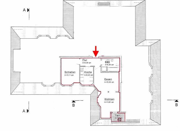 Wohnung zum Kauf 78.500 € 2 Zimmer 56 m² 2. Geschoss Chemnitzer Str. 180 Grüna Chemnitz 09224