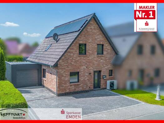 Doppelhaushälfte zum Kauf - Erstbezug provisionsfrei 418.000 € 4 Zimmer 114 m² 339 m² Grundstück Wybelsum Emden 26723