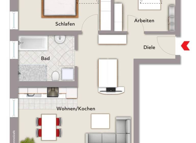 Wohnung zum Kauf provisionsfrei 390.811 € 3 Zimmer 69,2 m² Bechhofen 91572