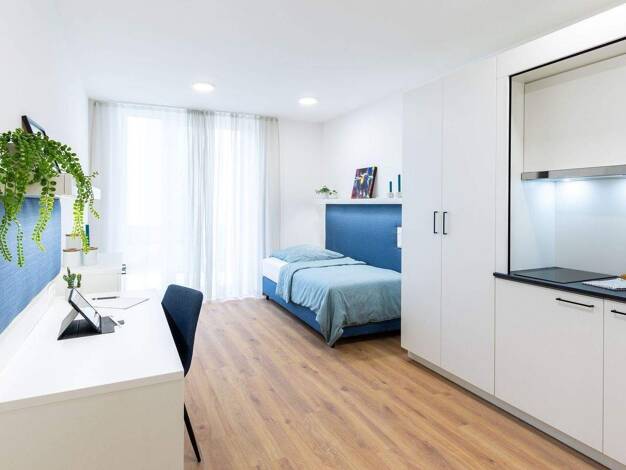 Wohnung zum Kauf - Neubau provisionsfrei 189.900 € 1 Zimmer 22,2 m² frei ab 30.06.2028 Burgerstraße 59 St Peter Weiterer Innenstadtgürtel Süd 90478