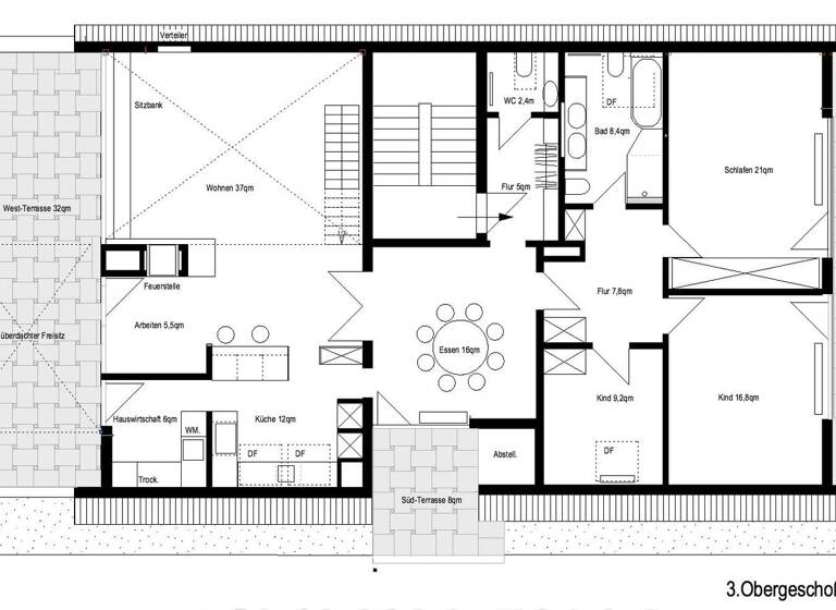 Penthouse zur Miete 2.400 € 6 Zimmer 200 m² Geschoss 3/4 frei ab sofort Carl-Hüber-Straße 7 Haunstetten Augsburg 86179