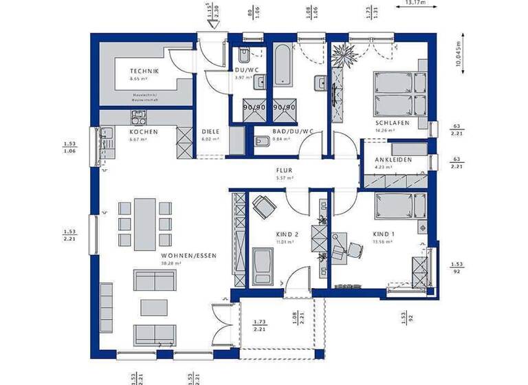 Einfamilienhaus zum Kauf - Erstbezug 625.500 € 5 Zimmer 122,1 m² 558 m² Grundstück Pfrondorf Nagold 72202