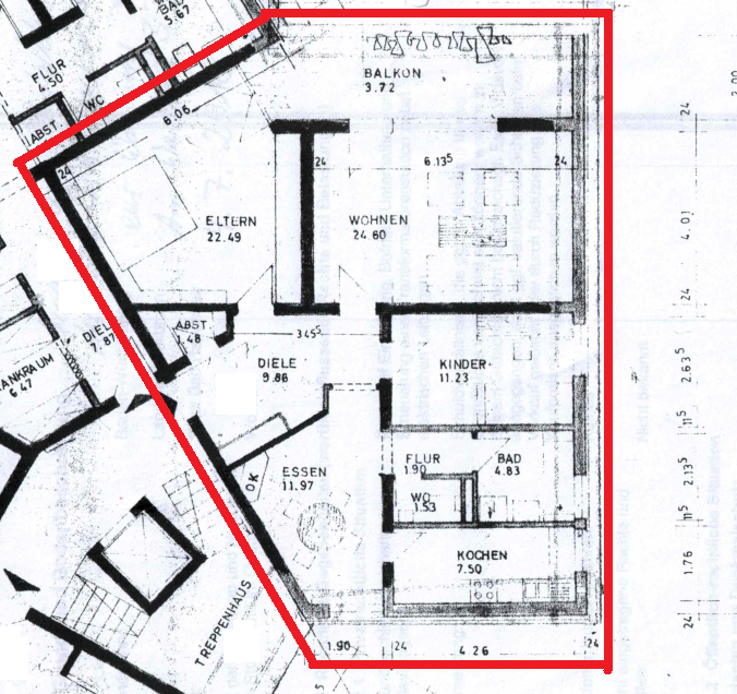 Wohnung zum Kauf als Kapitalanlage geeignet 277.000 € 3,5 Zimmer 98 m²<br/>Wohnfläche Wartberg 33 Bad Rappenau Bad Rappenau 74906