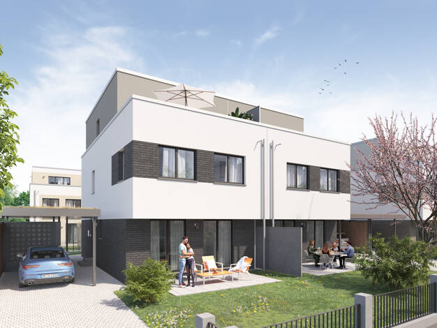 Doppelhaushälfte zum Kauf - Neubau provisionsfrei 899.000 € 5 Zimmer 166,4 m² 249 m² Grundstück Levi-Montalcini-Straße 6 Langen 63225
