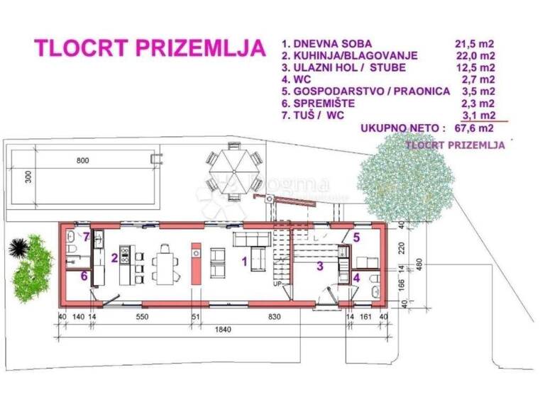 Haus zum Kauf 240.000 € 5 Zimmer 147 m² Centar, Loborika