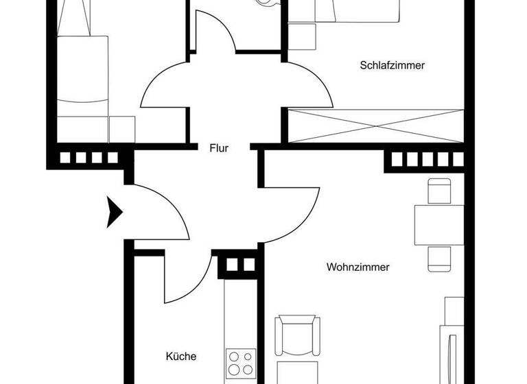 Wohnung zum Kauf 378.000 € 2,5 Zimmer 60 m² 1. Geschoss frei ab sofort Hamm Hamburg 20535