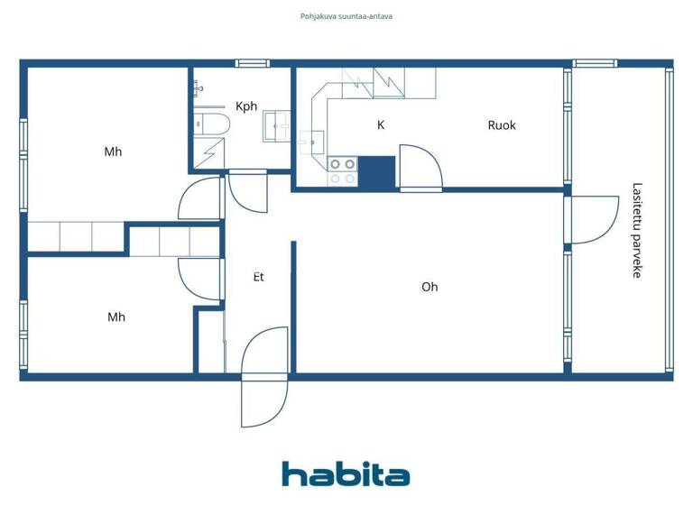 Wohnung zum Kauf 269.000 € 3 Zimmer 60 m² 1. Geschoss Tupavuori 3 Helsinki 00570