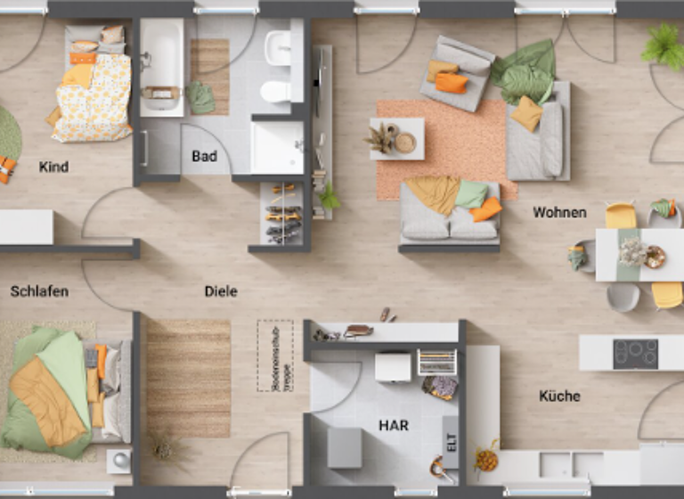 Haus zum Kauf provisionsfrei 292.350 € 3 Zimmer 102 m²<br/>Wohnfläche 924 m²<br/>Grundstück Hetzhof Kinderbeuern 54538