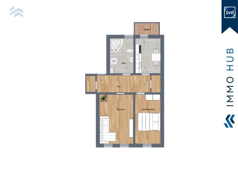 Wohnung zum Kauf 218.000 € 2 Zimmer 68,3 m²<br/>Wohnfläche EG<br/>Geschoss Zentrum-West Leipzig 04109