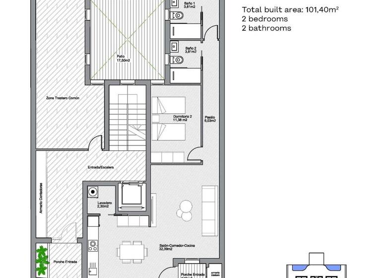 Wohnung zum Kauf provisionsfrei 309.000 € 2 Zimmer 101 m² Torrevieja