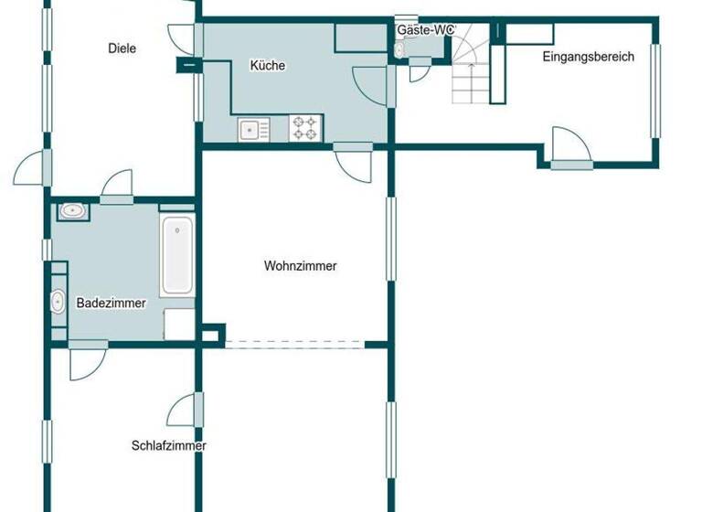 Reihenendhaus zum Kauf 129.000 € 4 Zimmer 128,2 m² 489,2 m² Grundstück Friedland 17098