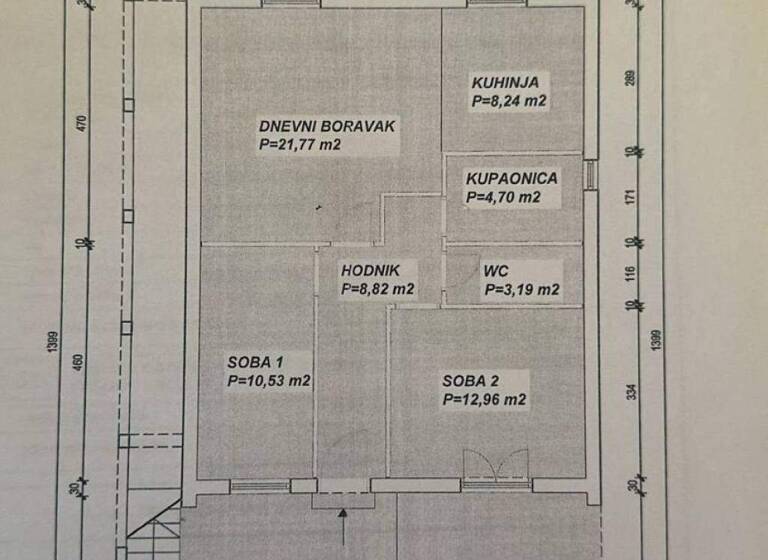 Wohnung zur Miete 600 € 2 Zimmer 59 m² Primosten Primosten