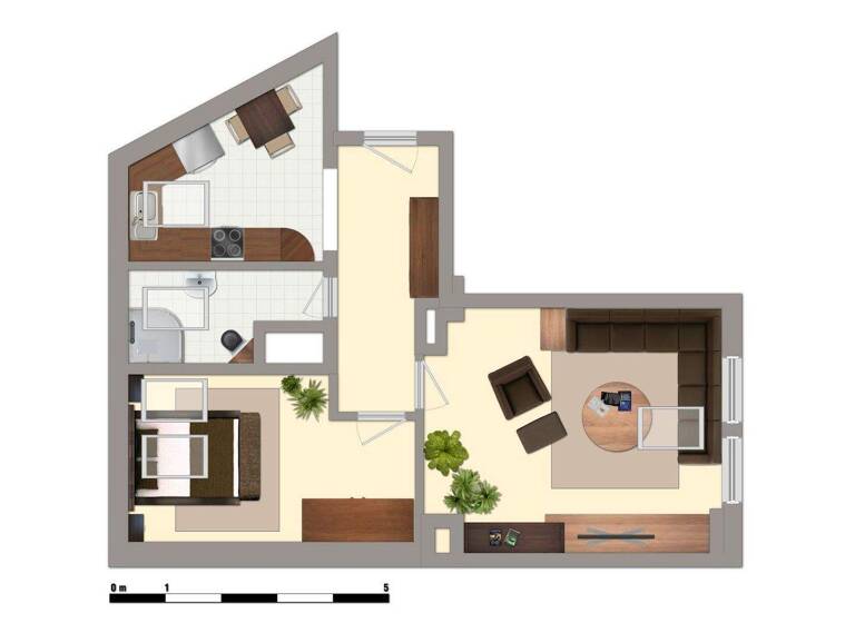 Wohnung zur Miete 349 € 2 Zimmer 58 m² 3. Geschoss Lauchstädter Str. 2a Merseburg 06217