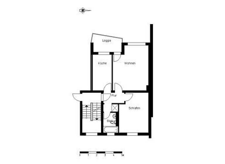 Wohnung zur Miete 557 € 2 Zimmer 58,6 m² 2. Geschoss frei ab 09.06.2026 Vor den Kampen 7 St. Magnus Bremen 28759