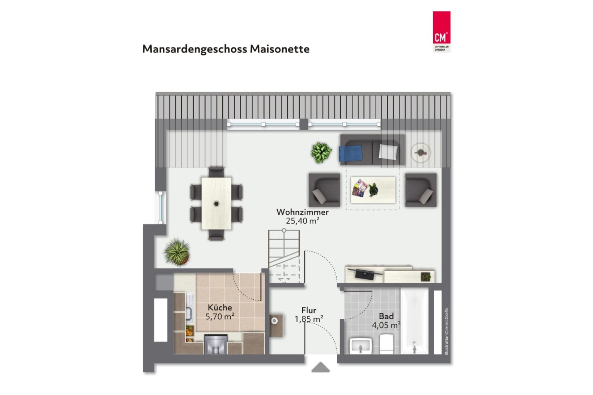 Wohnung zum Kauf 175.000 € 3 Zimmer 59,8 m²<br/>Wohnfläche Tolkewitz (Wehlener Str.) Dresden 01279