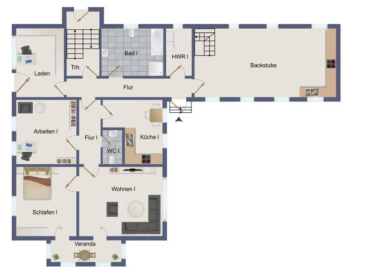 Mehrfamilienhaus zum Kauf 389.500 € 9 Zimmer 424 m² 1.050 m² Grundstück frei ab sofort Heinestraße 25 Demmin 17109