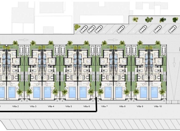 Villa zum Kauf - Erstbezug provisionsfrei 359.900 € 4 Zimmer 128 m² 228 m² Grundstück Los Nietos 30383