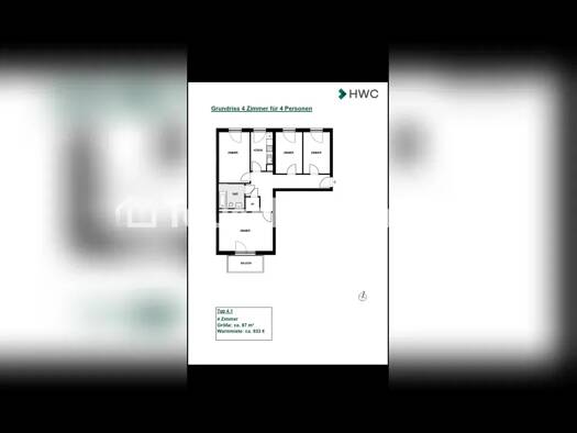 Wohnung zur Miete nur mit Wohnberechtigungsschein Tauschwohnung 592 € 4 Zimmer 87 m² 3. Geschoss Alsterdorf Nord 22419