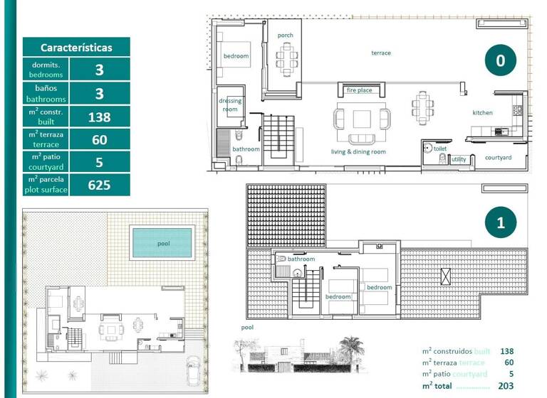 Villa zum Kauf provisionsfrei 600.000 € 4 Zimmer 136 m² 625 m² Grundstück Calle Peraleja Vial 3 Sucina 30590