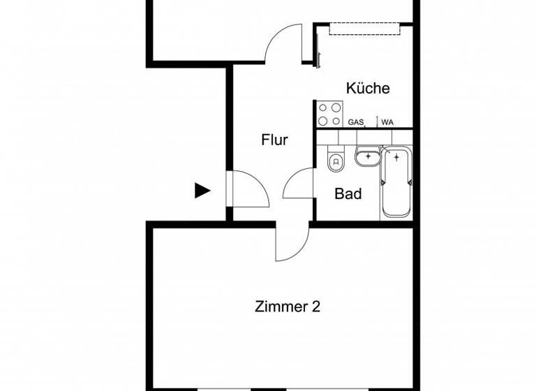 Wohnung zur Miete 347 € 2 Zimmer 59,9 m² EG frei ab 01.05.2026 Platz der Demokratie 2 Frankfurt Frankfurt (Oder) 15236